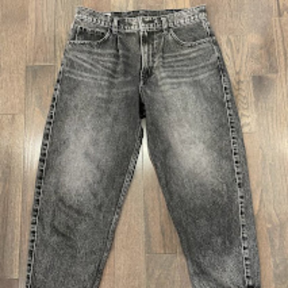 High Rise Barrel Jeans Sz 28P